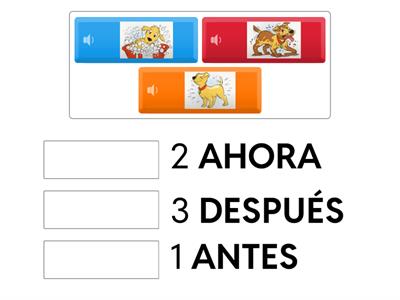 Antes - ahora - después