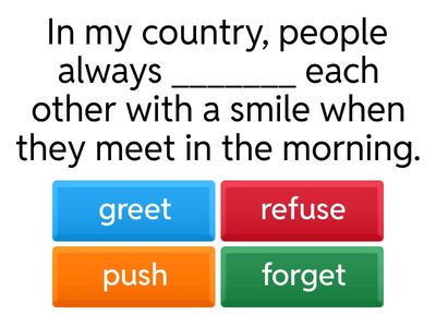 Daily Life and Culture Quiz