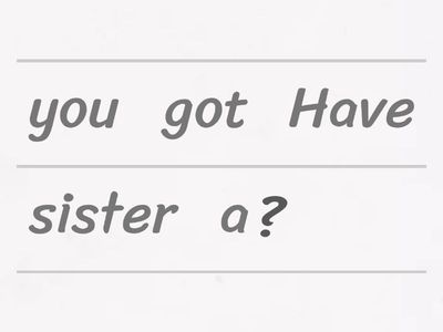 Have Got / Has Got Questions