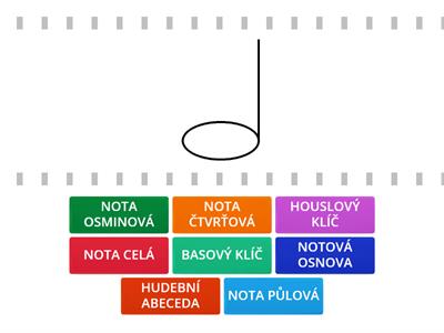 Hudební výchova - nauka (noty, notová osnova)