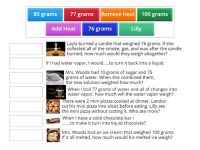 Conservation of Mass/Matter