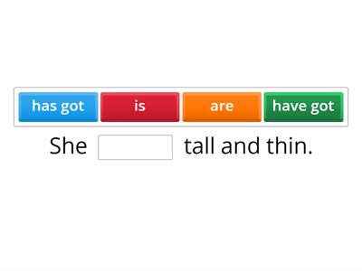 Appearance to be, have got