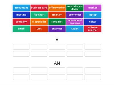 A/AN Business English