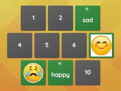 Feelings memory game