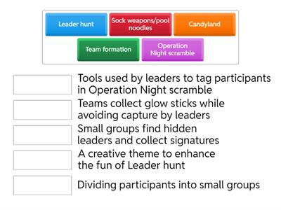 Summer games match up quiz