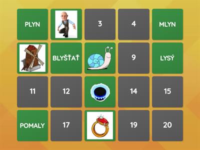 Vybrané slová po L - pexeso