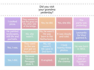 Past Simple - Questions and Answers Miss Gisela