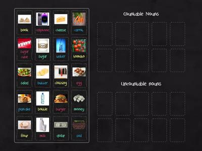 Countable and Uncountable nouns