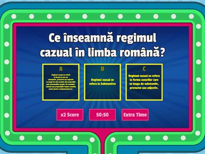Regimul Cazual | Clasa a-VII-a 