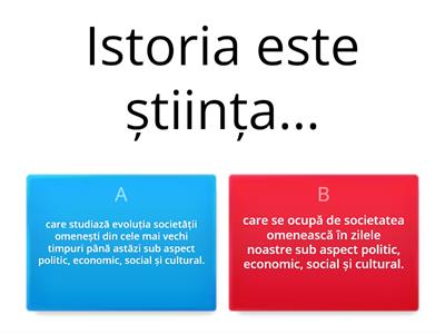 Evaluare istorie clasa a IV -a