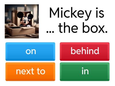 Prepositions of place