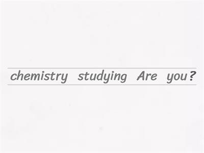 Present Continuous - Interrogative form