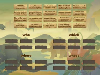 Find the correct relative pronoun.