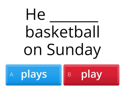 Present simple - affirmative