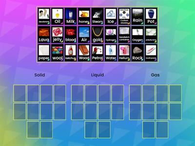  Solid, liquid or gas? PDM