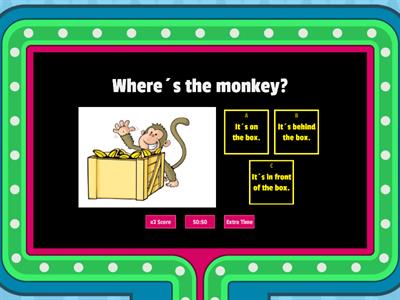 Cambridge Starters practice Prepositions