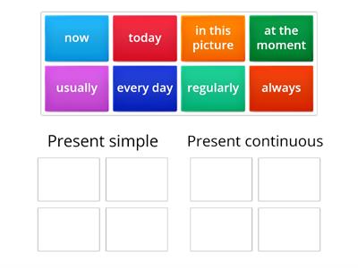 Present simple and continuous