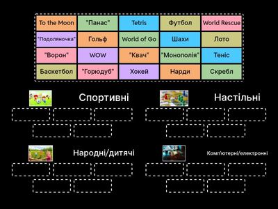 Гра "Класифікація ігор"