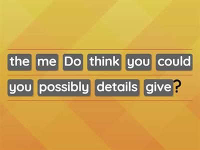 Making requests and offers