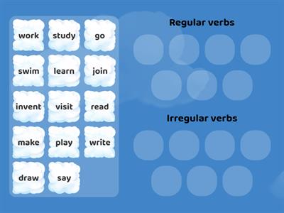 Regular and Irregular Past Tense Verbs 