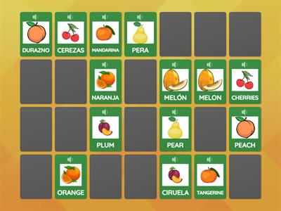 FRUITS MEMORY GAME