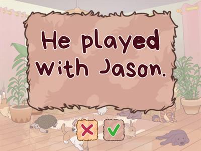 Make sentences negative (Past simple)