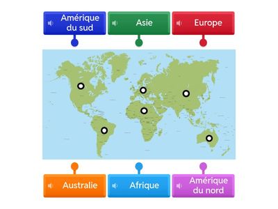 Le monde et ses continents 
