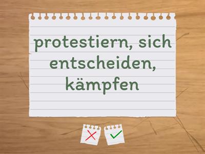 Verben, Adjektive und Nomen mit festen Präpositionen mit Akkusativ