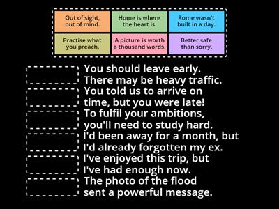 proverbs, speakout advanced 8