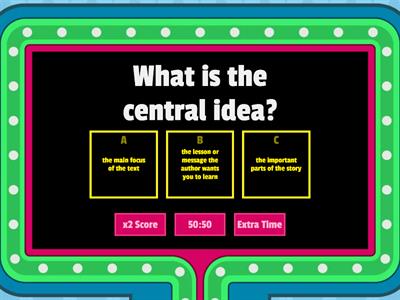 Central Idea Review