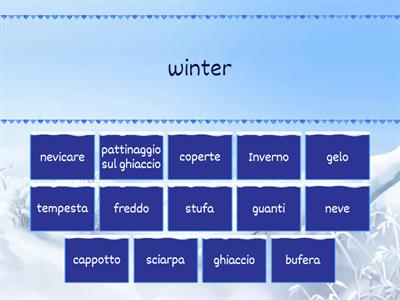 Le parole dell'inverno A1- A2 