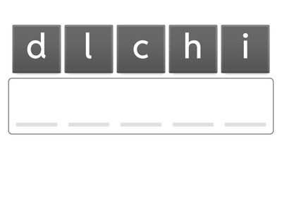 Yr2 Common Exception Word anagrams