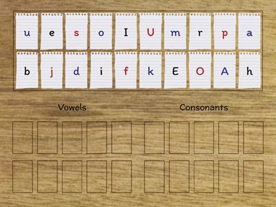 Vowel or Consonant Sort