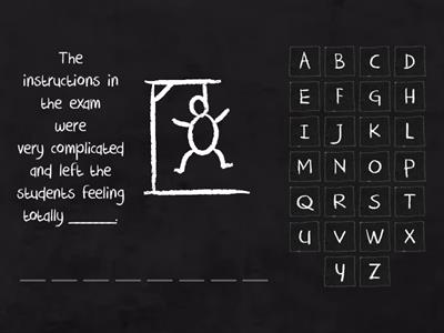 -ED / -ING adjectives hangman (average)