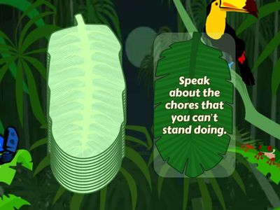 Cards Form 6 Unit 3 Speaking Household chores