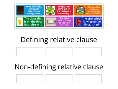 Defining and non-defining relative clauses