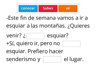 ¿Conocer o saber?