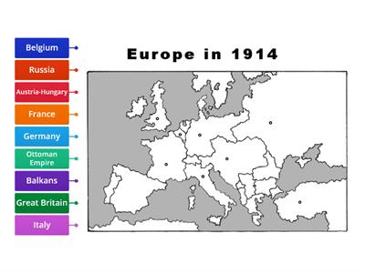 World War I Map Review