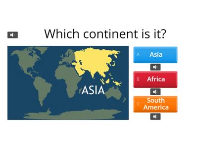 voiced sound CONTINENTS 