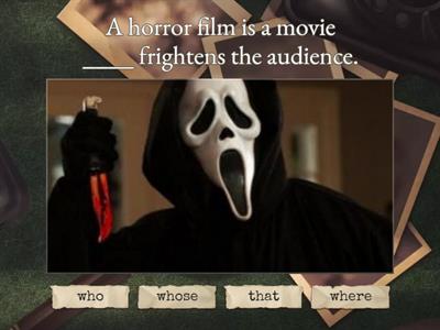 defining relative clauses: films 