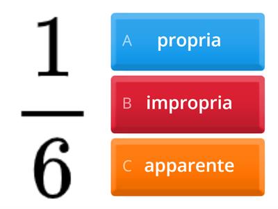 Frazioni proprie, improprie, apparenti