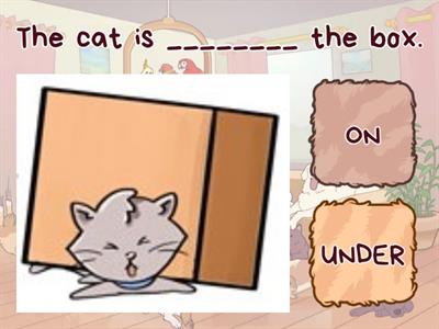 On, in, under, by - PREPOSITIONS