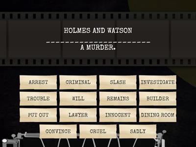 VOCABULARY - SHERLOCK HOLMES: THE NORWOOD MYSTERY (A2)