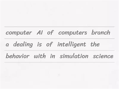 ARTIFICIAL INTELLIGENCE