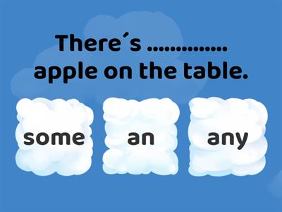 Some/any/a/an