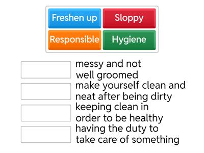 Whats wrong with me? Vocabulary