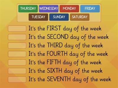 Days of the week