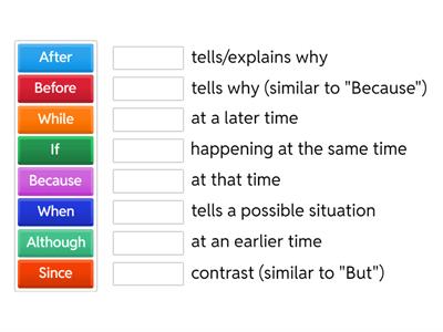 Subordinating Conjunctions