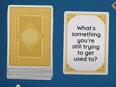 Speaking. Used to- get used to- be used to