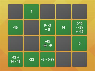 Find the Match Integer Operations